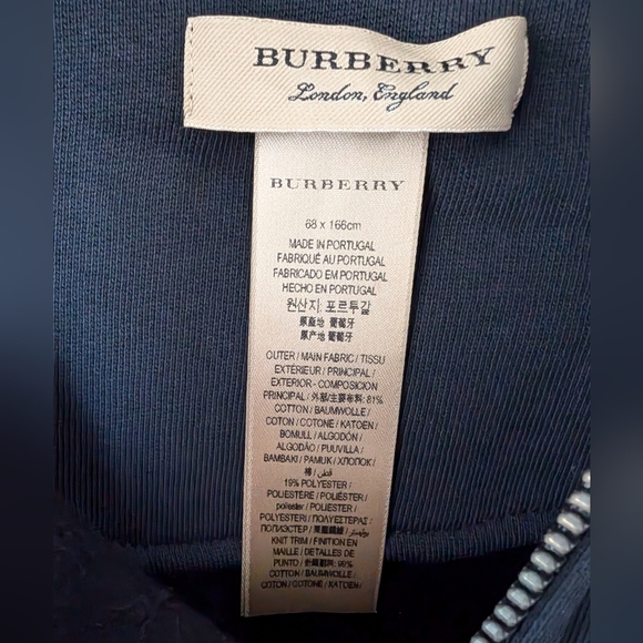 Burberry Women's Sweatshirt Poncho and Capri Set- Navy - Picture 7 of 14